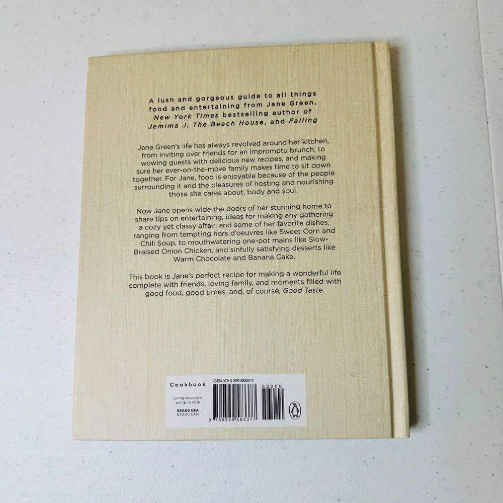 Jane Green Good Taste Simple Delicious Recipes for Family and Friends Cook Book